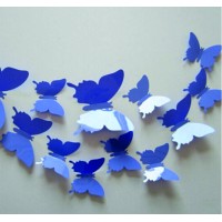 XMOM Kreativní samolepky motýli 1 balení obsahuje 12 ks SA01 HOFEG fialové