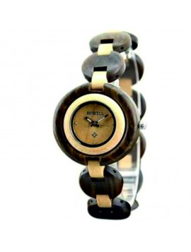 BEWELL náramkové hodinky dřevěné černé DH008 black