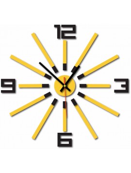 Nástěnné hodiny do kuchyně barva: černá, žlutá JOOGUI