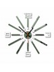 Moderní hodiny na stěnu vyrobeny z plastu. Vlastní výroba, X-momo
