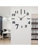 Moderní nástěnné nalepovací hodiny. 3D zrcadlové hodiny jako obraz