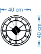 Rozměry nástěnných hodin vyrobených z plastu. Trendy hodiny jako obraz.