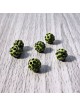 Šamballa korálka - olivově zelená FI 10 mm