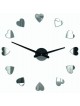 Lepicí hodiny na zeď, luxusní nástěnné hodiny, plastové hodiny