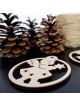 Vánoční ozdoby vyrobené ze dřeva, rozměr: 79x90 mm