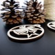 Vánoční ozdoba vyrobená ze dřeva - Anděl, rozměr: 79x90 mm