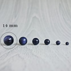 Aventurín modrý - korálek minerál - FI 14 mm