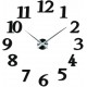 Moderní nástěnné hodiny čísla OR FOX Plexi