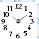Moderní nástěnné hodiny čísla OR FOX Plexi