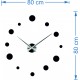 Velké nástěnné hodiny tečka (moderní hodiny na stěnu) DEKORAJ