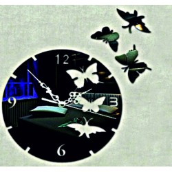 Motýl nástěnné hodiny (motýl hodiny na stěnu) DIANA
