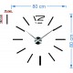 Moderní hodiny na stěnu nalepovací nástěnné hodiny dvanáct DIY JUBINALE