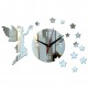 Nástěnné hodiny do obývacího pokoje jako dekorace, Víla, 40x40 cm