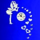 Nástěnné hodiny do dětského pokoje Víla lásky, 40x70 cm