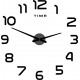 Nástěnné hodiny velké nalepovací plexisklo   2D DIY PALETTE