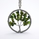 Přívěsek z polodrahokamu - strom - olivín
