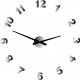 Designové nástěnné hodiny nalepovací PLEXI čísla OPTIC