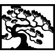 Dřevěný obraz na stěnu strom bonsai dřevěné překližky topol   Drázský
