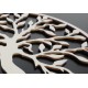 Moderní obraz na stěnu strom kruh z dřevěné překližky topol LONITIF