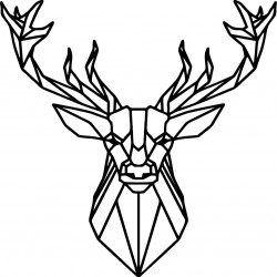 STYLESA vyřezávaný dřevěný obraz jelen PR0232 černá