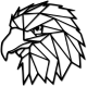 Styles Vyřezávaný obraz na stěnu geometrické tvary orel PR0234 černý