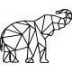 XMOM vyřezávaný obraz na zeď geometrické tvary slon PR0236 černý