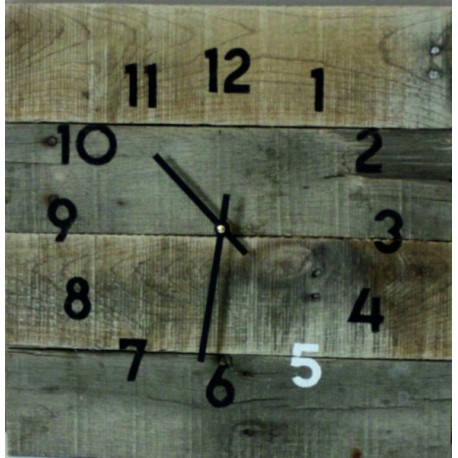 Dřevěné hodiny na chalupu, hodiny ze dřeva na stěnu