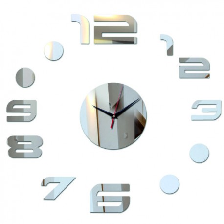 3D hodiny Nalepovací nástěnné hodiny